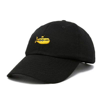 Dalix Submarine Hat Embroidered Cap in Gold