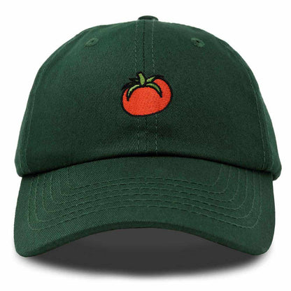 Dalix Tomato Embroidered Cap Cotton Baseball Cute Cool Dad Hat Womens in Dark Green