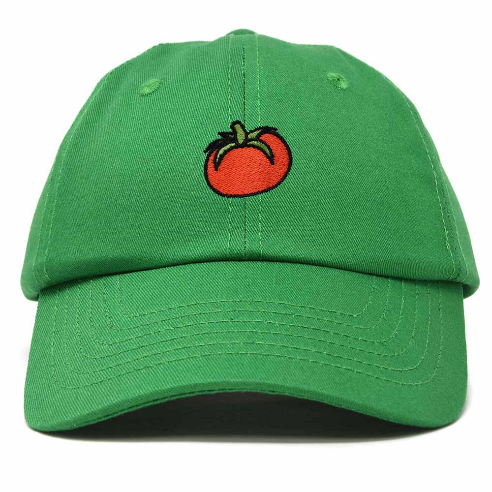 Dalix Tomato Embroidered Cap Cotton Baseball Cute Cool Dad Hat Womens in Kelly Green