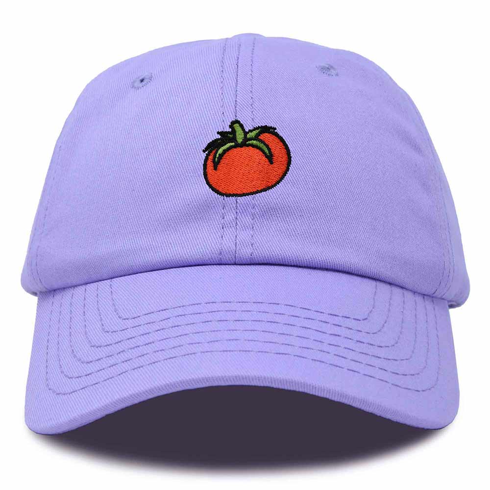 Dalix Tomato Embroidered Cap Cotton Baseball Cute Cool Dad Hat Womens in Lavender