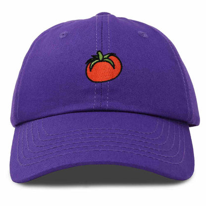 Dalix Tomato Embroidered Cap Cotton Baseball Cute Cool Dad Hat Womens in Purple
