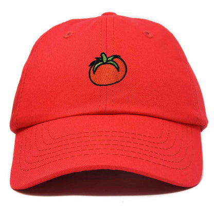Dalix Tomato Embroidered Cap Cotton Baseball Cute Cool Dad Hat Womens in Red