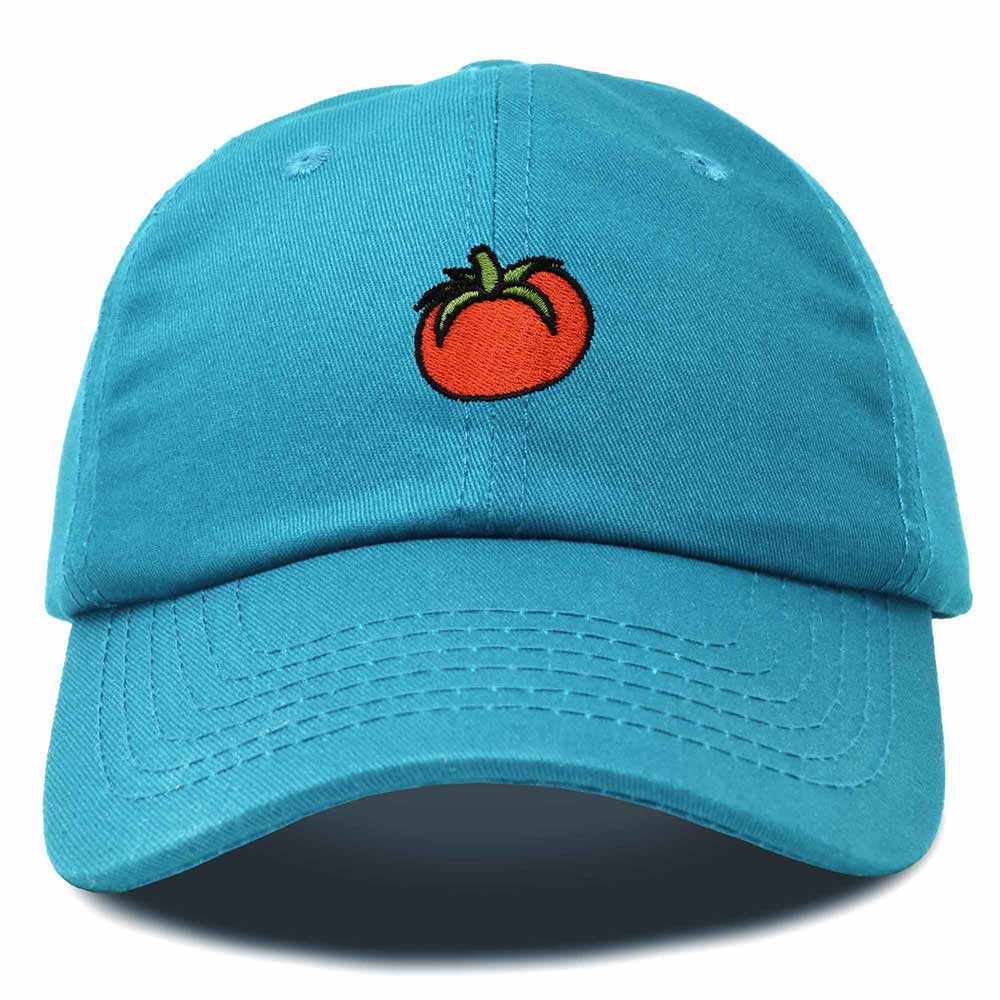 Dalix Tomato Embroidered Cap Cotton Baseball Cute Cool Dad Hat Womens in Teal