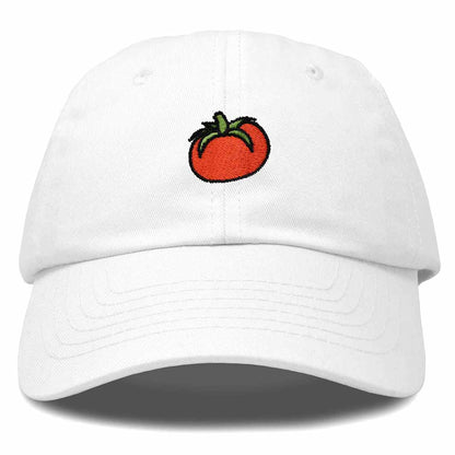 Dalix Tomato Embroidered Cap Cotton Baseball Cute Cool Dad Hat Womens in White