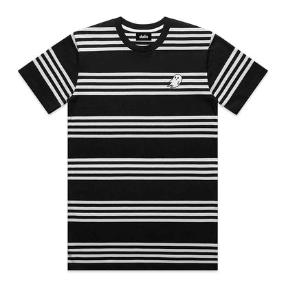 Dalix Ghost Stripe Tee in Black White 2XL XXL