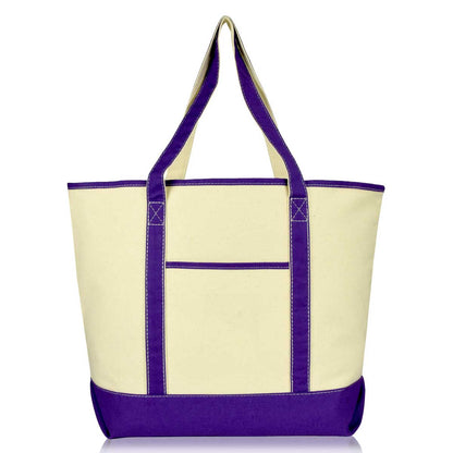 Sturdy Canvas Boat and Tote Bag - Yellow