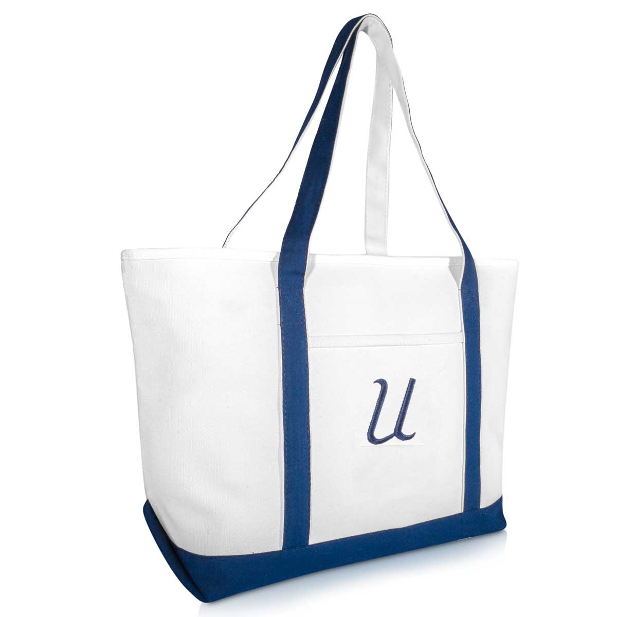 Canvas tote bag online initials