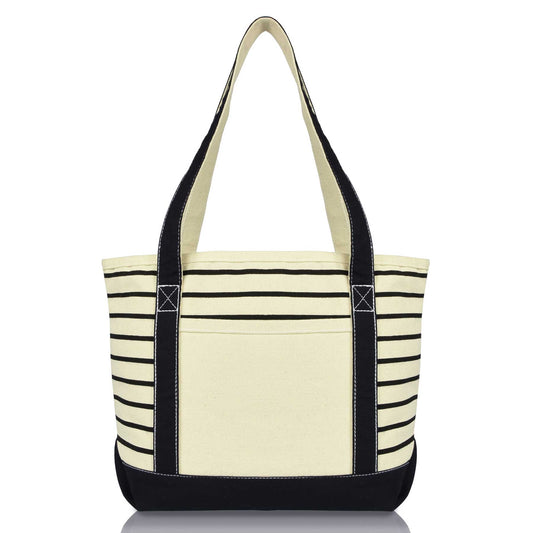 Dalix Striped Soft Tote