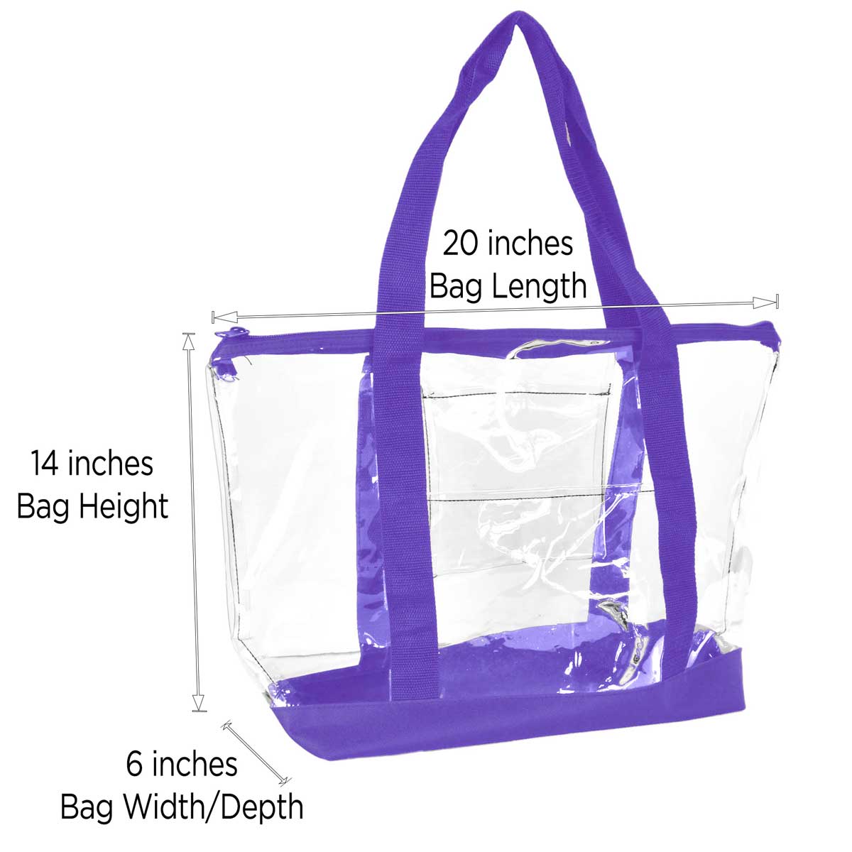 New Never Used Clear Tote Shoulder selling Bag