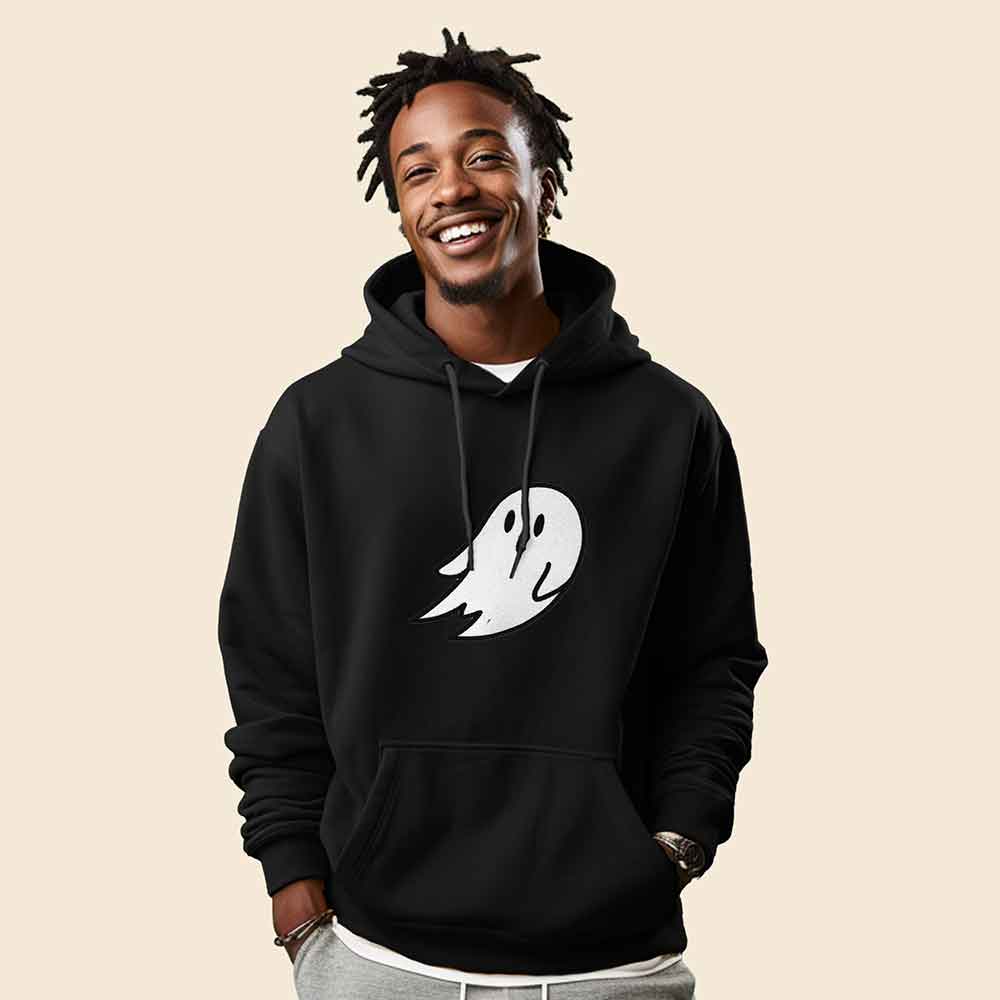 Black hooded sweatshirt clearance mens