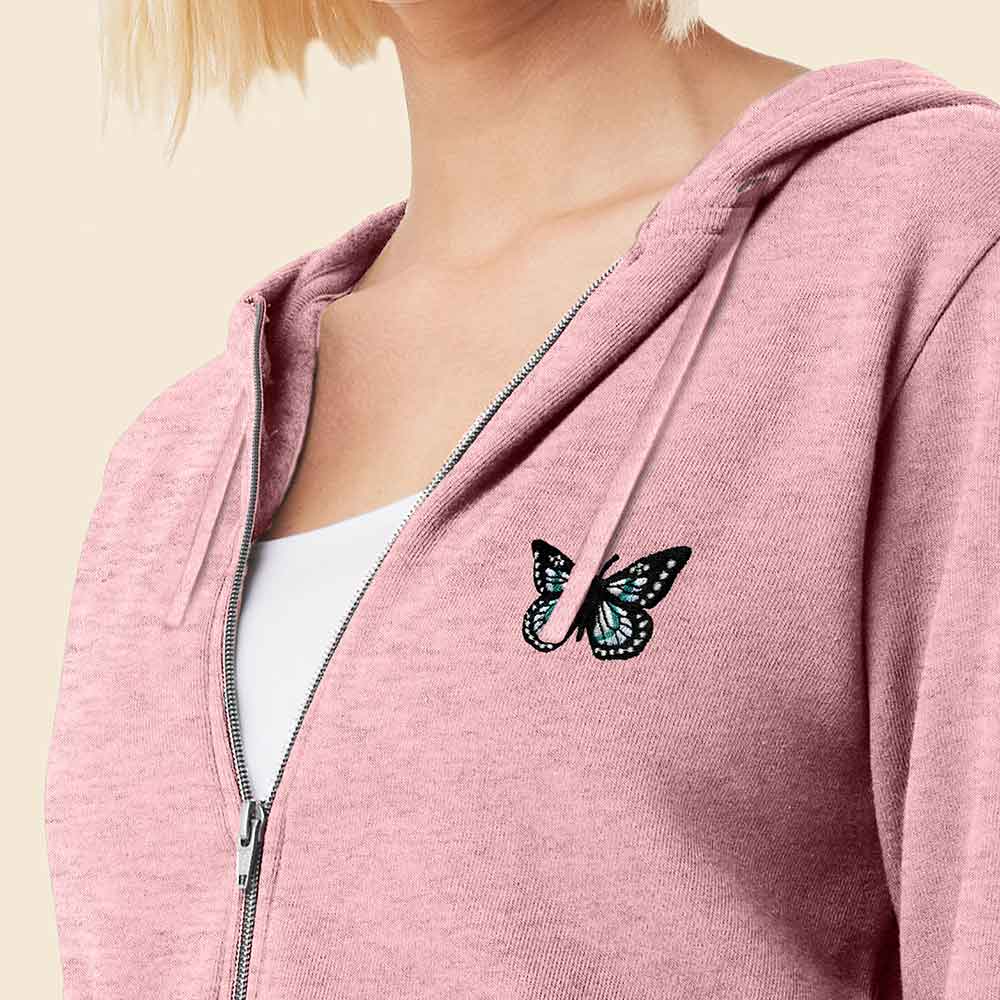 Dalix Butterfly Zip Hoodie