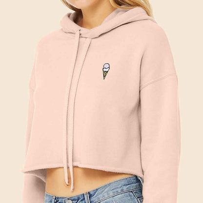 Dalix Double Scoop Cropped Hoodie