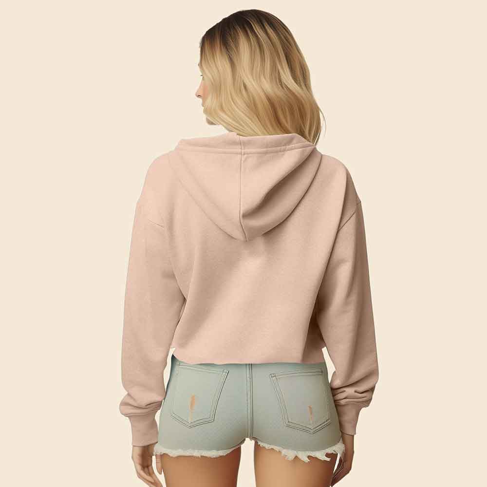 Dalix Rainbow Cropped Hoodie