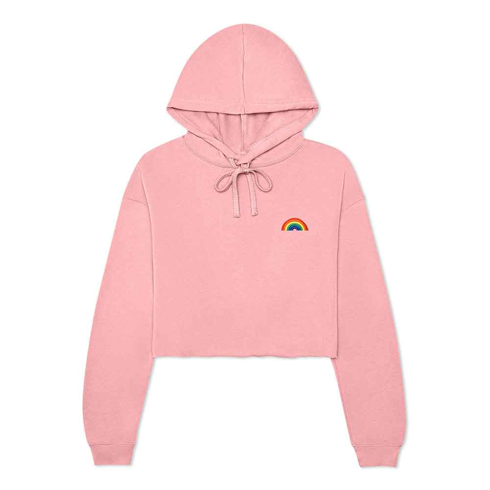 Dalix Rainbow Cropped Hoodie