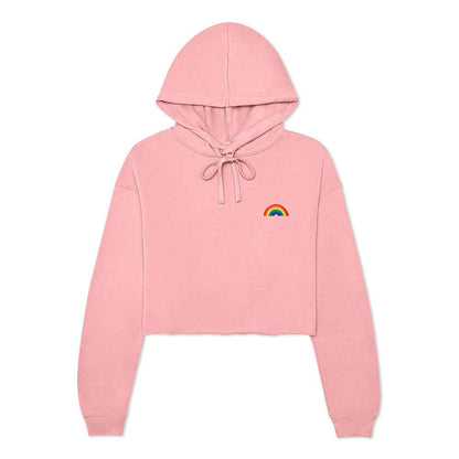 Dalix Rainbow Cropped Hoodie