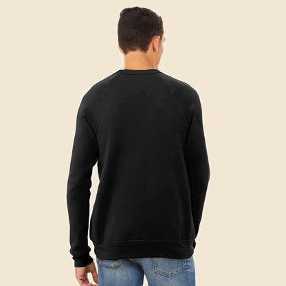 Dalix Donut Crewneck Fleece Sweatshirt Pullover Mens in Heather Navy M Medium