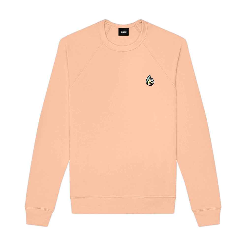 Dalix Fire Crewneck Sweatshirt (Glow in the Dark)