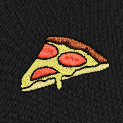 Dalix Pizza Embroidered Crewneck Fleece Sweatshirt Pullover Mens in Dark Heather 2XL XX-Large